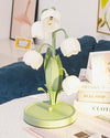 French flower table lamp