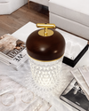 Creative pine cone glass table lamp