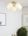 Nordic creative flower ceiling lamp