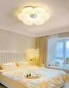 Cream style flower led bedroom ceiling lamp