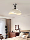 Medieval style eggshell bedroom ceiling lamp