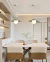 Cream style glass dining pendant light