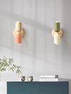 Cream style double head bedroom bedside wall lamp