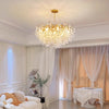 French light luxury glass living room chandelier