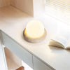 Cream Yellow Travertine Bedside Table Lamp