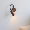 Retro rotatable bedside wall lamp