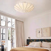 Cream silk bedroom ceiling lamp