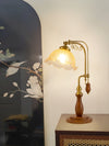 Medieval style bedroom bedside study flower table lamp