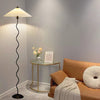 Pleated vintage floor lamp