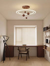 Walnut Grain Bedroom Chandelier