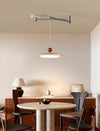 Swing arm flying saucer dining room chandelier