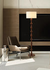 French medieval retro solid wood decorative atmosphere floor lamp