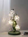 French flower table lamp