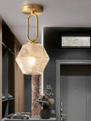 Retro all-copper aisle ceiling lamp