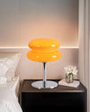 Medieval vintage glass table lamp