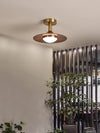 Retro creative flying saucer corridor balcony ceiling lamp