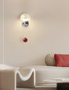 Cream style creative eggshell bedroom bedside wall lamp