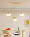 Original wood cream style dining chandelier