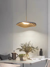 Wabi-sabi style lotus leaf dining pendant lamp