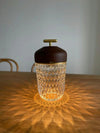 Creative pine cone glass table lamp