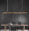 Minimalist long strip chandelier