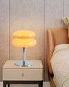 Medieval vintage glass table lamp