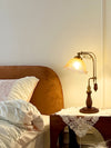 Medieval style bedroom bedside study flower table lamp