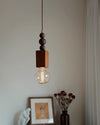 Vintage Walnut Bedroom Bedside Chandelier