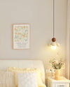 Cream style flower bedside chandelier