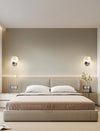 Cream style creative eggshell bedroom bedside wall lamp