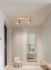 Nordic solid wood corridor ceiling lamp