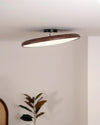 Adjustable walnut color ceiling lamp