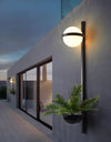 Nordic green plant outdoor corridor wall lamp