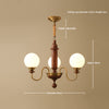 Vintage solid wood magic beans chandelier