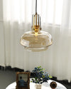 Vintage Bauhaus Glass Chandelier