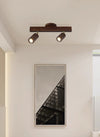 Nordic solid wood corridor ceiling lamp