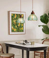 Wabi-sabi style bedroom bedside French glass restaurant small chandelier