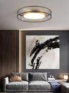 All copper LED living room ceiling lamp