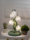 French flower table lamp