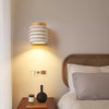 Yellow Travertine Solid Wood Wall Lamp