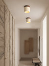 Natural yellow travertine aisle ceiling lamp