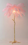 Ostrich Feather Floor Lamp