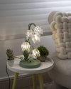 French flower table lamp