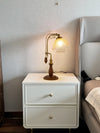 Medieval style bedroom bedside study flower table lamp