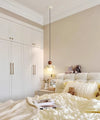 Cream style flower bedside chandelier