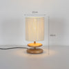 Japanese style solid wood bedroom table lamp