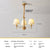 French retro solid wood living room chandelier