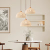 Original wood cream style rattan chandelier