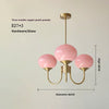 Cream Bauhaus Glass Chandelier