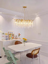 Creative golden tree branch crystal living room bedroom chandelier